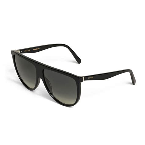 Occhiali da sole aviator in acetato nero 